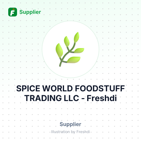 SPICE WORLD FOODSTUFF TRADING LLC – summary card, no photo uploaded yet