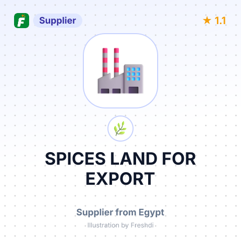 SPICES LAND FOR EXPORT – summary card, no photo uploaded yet