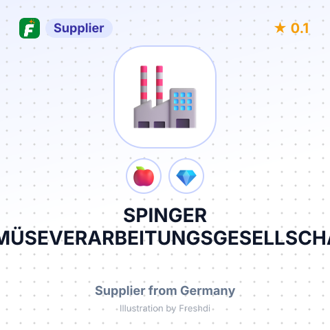 SPINGER GEMÜSEVERARBEITUNGSGESELLSCHAFT MBH – summary card, no photo uploaded yet