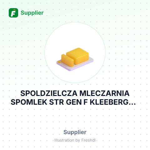 SPOLDZIELCZA MLECZARNIA SPOMLEK STR GEN F KLEEBERGA – summary card, no photo uploaded yet