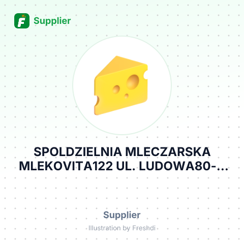 SPOLDZIELNIA MLECZARSKA MLEKOVITA122 UL. LUDOWA80- – summary card, no photo uploaded yet