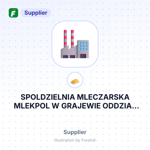 SPOLDZIELNIA MLECZARSKA MLEKPOL W GRAJEWIE ODDZIAL ZAKLAD – summary card, no photo uploaded yet