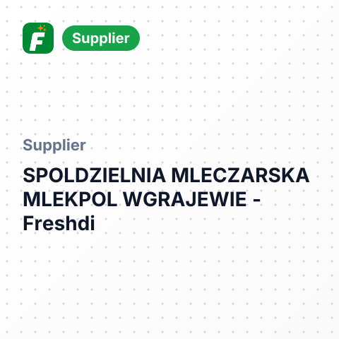 SPOLDZIELNIA MLECZARSKA MLEKPOL WGRAJEWIE – summary card, no photo uploaded yet