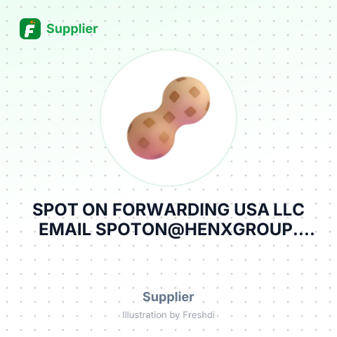 SPOT ON FORWARDING USA LLC EMAIL SPOTON@HENXGROUP. COM – summary card, no photo uploaded yet