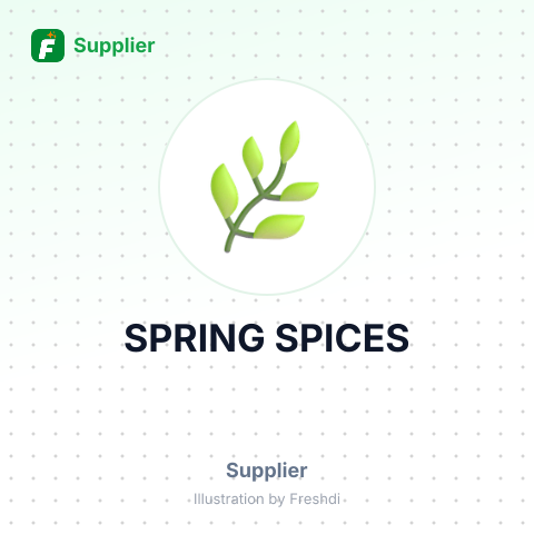 SPRING SPICES – summary card, no photo uploaded yet