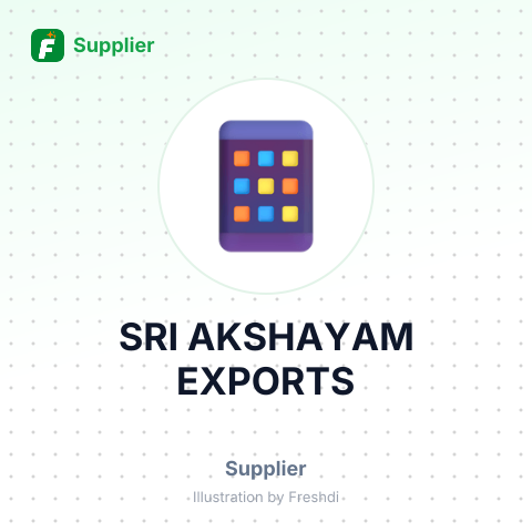 SRI AKSHAYAM EXPORTS – summary card, no photo uploaded yet