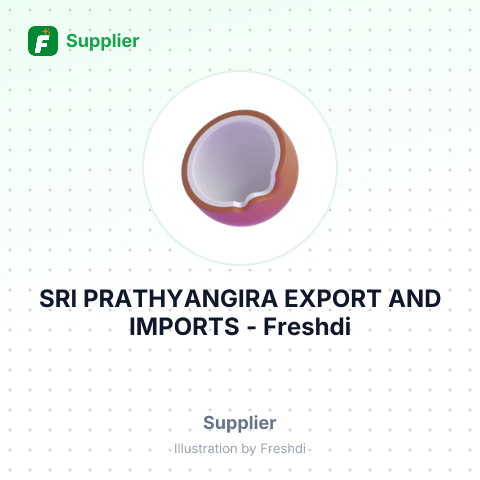 SRI PRATHYANGIRA EXPORT AND IMPORTS – summary card, no photo uploaded yet