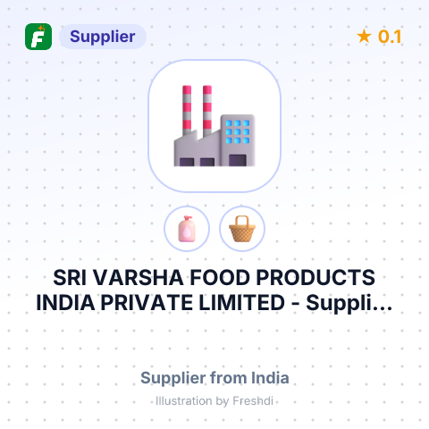 SRI VARSHA FOOD PRODUCTS INDIA PRIVATE LIMITED – summary card, no photo uploaded yet