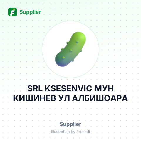 SRL KSESENVIC МУН КИШИНЕВ УЛ АЛБИШОАРА – summary card, no photo uploaded yet