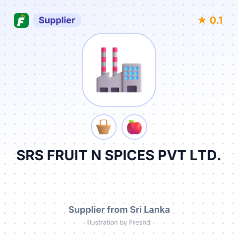 SRS FRUIT N SPICES PVT LTD. – summary card, no photo uploaded yet