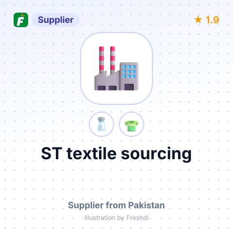 ST textile sourcing – summary card, no photo uploaded yet