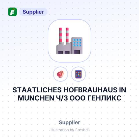 STAATLICHES HOFBRAUHAUS IN MUNCHEN Ч/З ООО ГЕНЛИКС – summary card, no photo uploaded yet