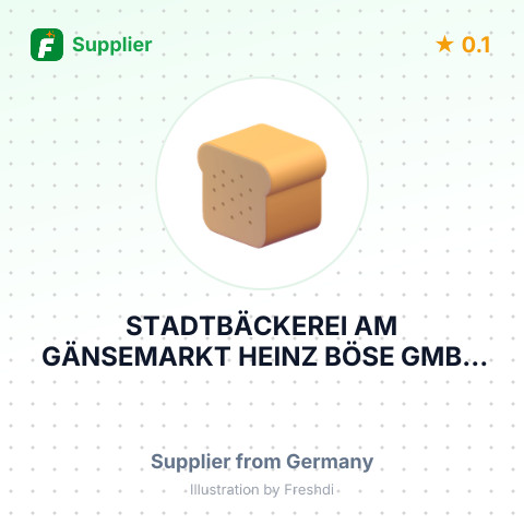 STADTBÄCKEREI AM GÄNSEMARKT HEINZ BÖSE GMBH – summary card, no photo uploaded yet