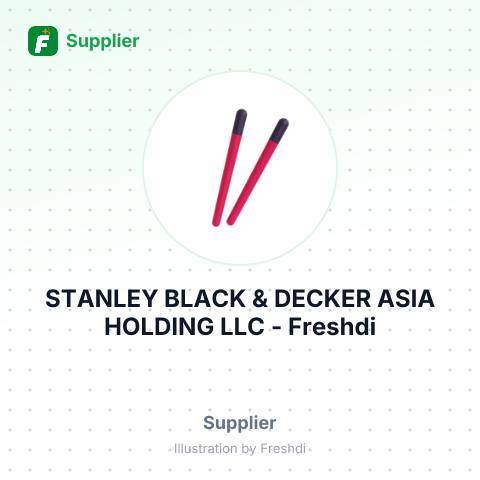 STANLEY BLACK & DECKER ASIA HOLDING LLC – summary card, no photo uploaded yet