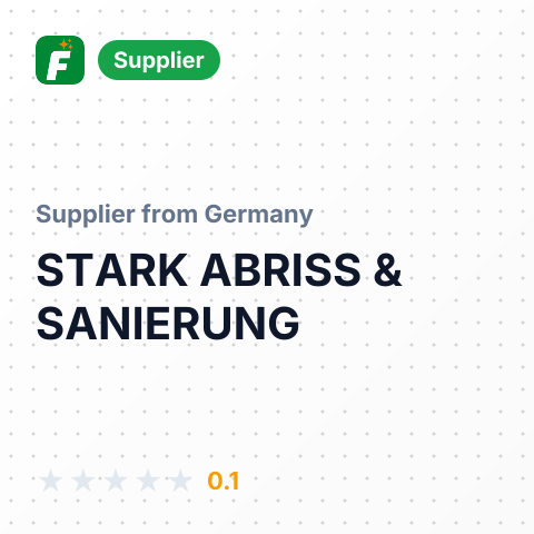 STARK ABRISS & SANIERUNG – summary card, no photo uploaded yet