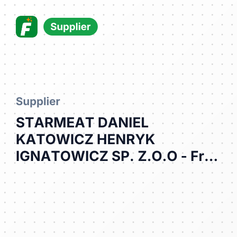 STARMEAT DANIEL KATOWICZ HENRYK IGNATOWICZ SP. Z.O.O – summary card, no photo uploaded yet