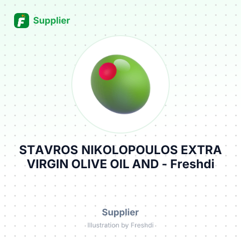STAVROS NIKOLOPOULOS EXTRA VIRGIN OLIVE OIL AND – summary card, no photo uploaded yet