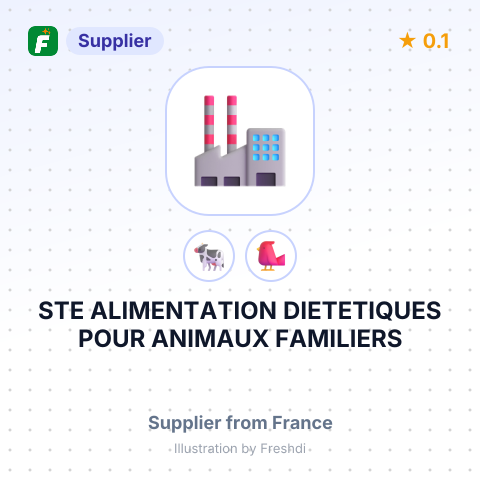 STE ALIMENTATION DIETETIQUES POUR ANIMAUX FAMILIERS – summary card, no photo uploaded yet