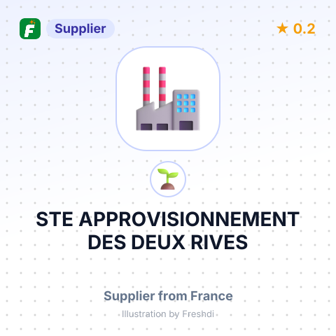 STE APPROVISIONNEMENT DES DEUX RIVES – summary card, no photo uploaded yet