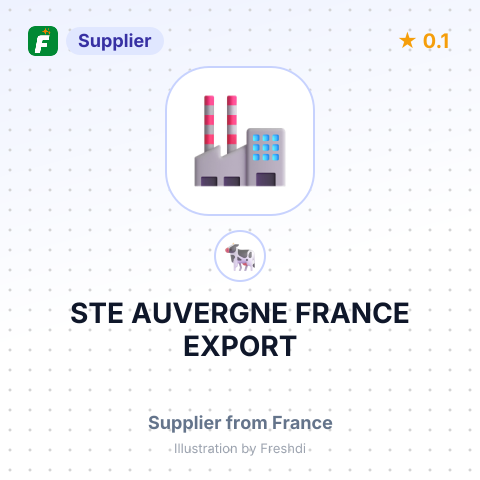 STE AUVERGNE FRANCE EXPORT – summary card, no photo uploaded yet