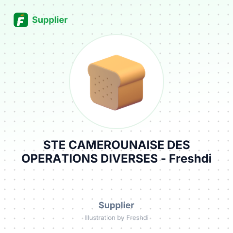 STE CAMEROUNAISE DES OPERATIONS DIVERSES – summary card, no photo uploaded yet