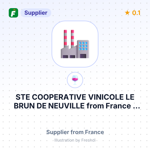 STE COOPERATIVE VINICOLE LE BRUN  DE NEUVILLE – summary card, no photo uploaded yet