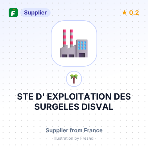 STE D' EXPLOITATION DES SURGELES DISVAL – summary card, no photo uploaded yet