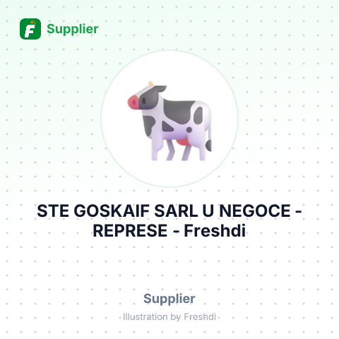 STE GOSKAIF SARL U NEGOCE - REPRESE – summary card, no photo uploaded yet