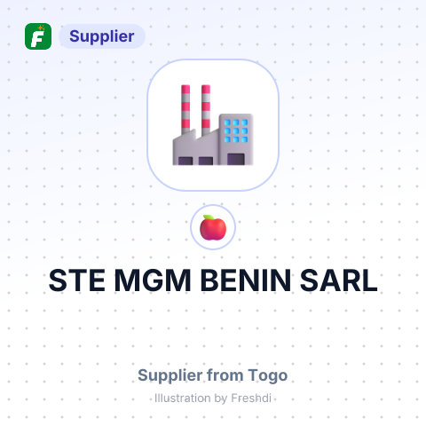 STE MGM BENIN SARL – summary card, no photo uploaded yet