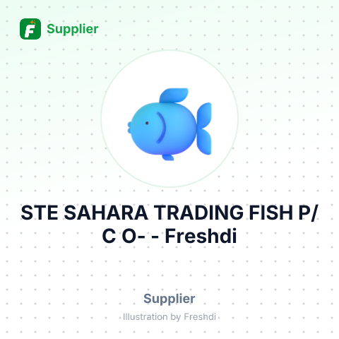 STE SAHARA TRADING FISH P/C O- – summary card, no photo uploaded yet
