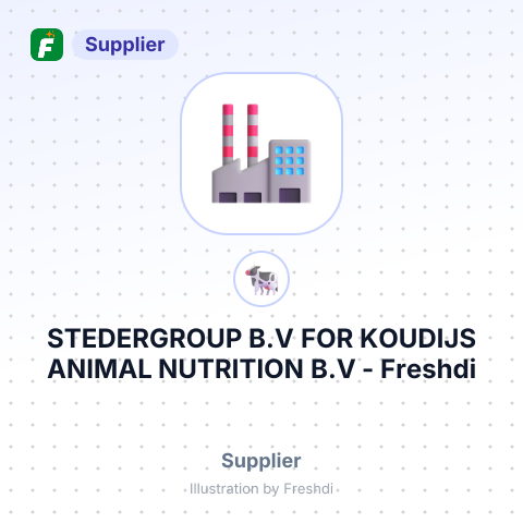 STEDERGROUP B.V FOR KOUDIJS ANIMAL NUTRITION B.V – summary card, no photo uploaded yet