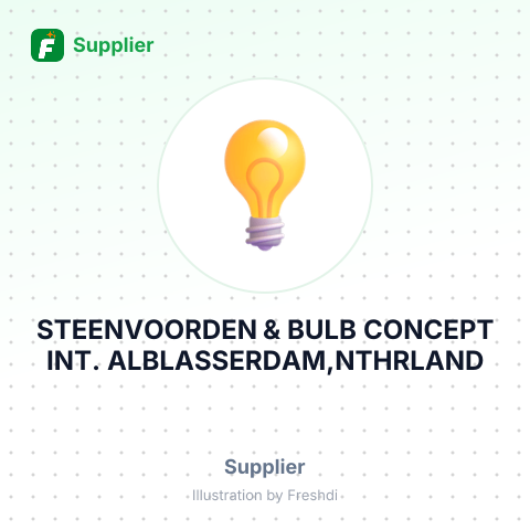 STEENVOORDEN & BULB CONCEPT INT. ALBLASSERDAM,NTHRLAND – summary card, no photo uploaded yet