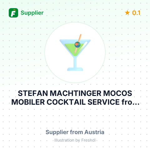STEFAN MACHTINGER MOCOS MOBILER COCKTAIL SERVICE – summary card, no photo uploaded yet
