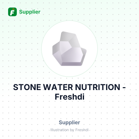 STONE WATER NUTRITION – summary card, no photo uploaded yet