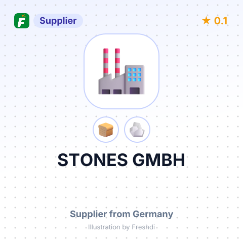 STONES GMBH – summary card, no photo uploaded yet