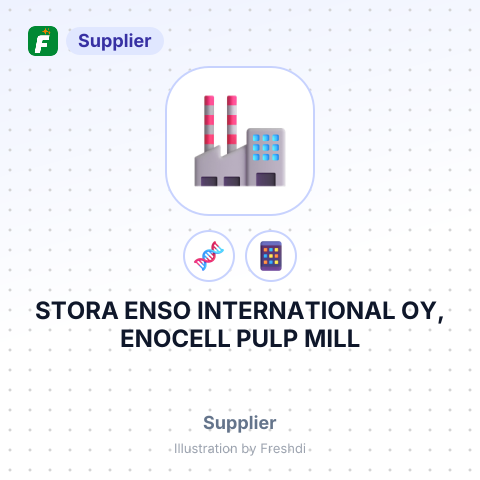 STORA ENSO INTERNATIONAL OY, ENOCELL PULP MILL – summary card, no photo uploaded yet