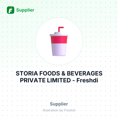 STORIA FOODS & BEVERAGES PRIVATE LIMITED – summary card, no photo uploaded yet