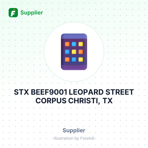 STX BEEF9001 LEOPARD STREET CORPUS CHRISTI, TX – summary card, no photo uploaded yet