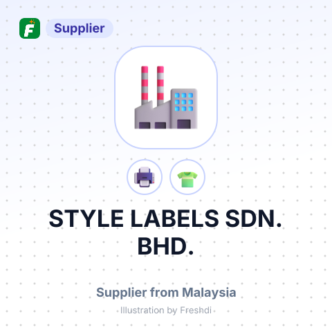 STYLE LABELS SDN. BHD. – summary card, no photo uploaded yet