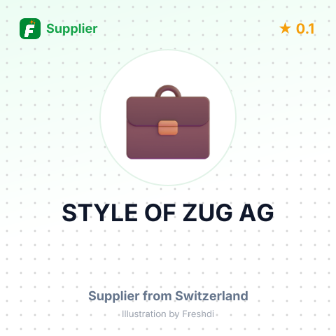 STYLE OF ZUG AG – summary card, no photo uploaded yet