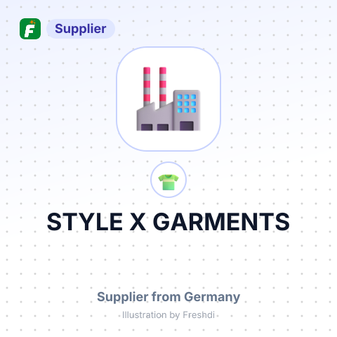 STYLE X GARMENTS – summary card, no photo uploaded yet