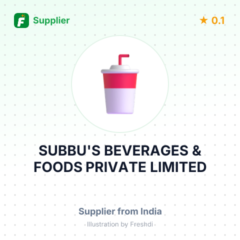 SUBBU'S BEVERAGES & FOODS PRIVATE LIMITED – summary card, no photo uploaded yet