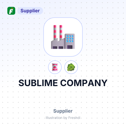 SUBLIME COMPANY – summary card, no photo uploaded yet