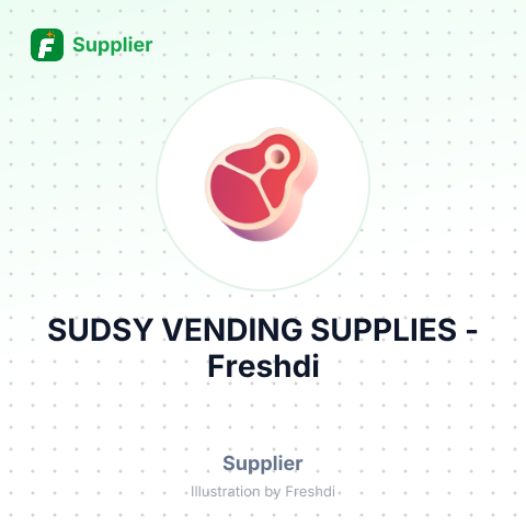 SUDSY VENDING SUPPLIES – summary card, no photo uploaded yet