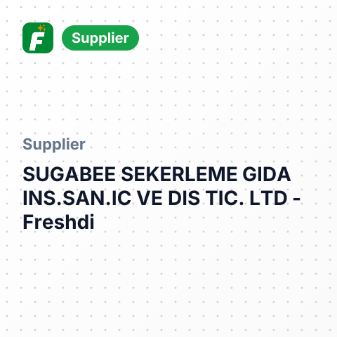 SUGABEE SEKERLEME GIDA INS.SAN.IC VE DIS TIC. LTD – summary card, no photo uploaded yet