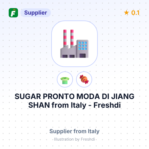 SUGAR PRONTO MODA DI JIANG SHAN – summary card, no photo uploaded yet