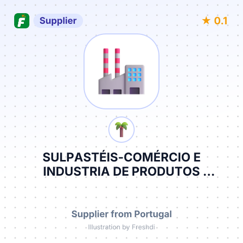 SULPASTÉIS-COMÉRCIO E INDUSTRIA DE PRODUTOS ALIMENTARES CONGELADOS,LDA – summary card, no photo uploaded yet