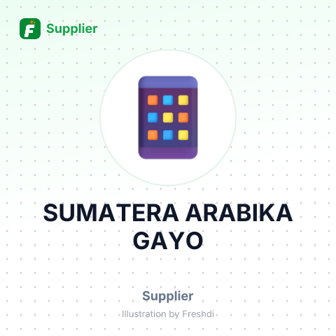 SUMATERA ARABIKA GAYO – summary card, no photo uploaded yet