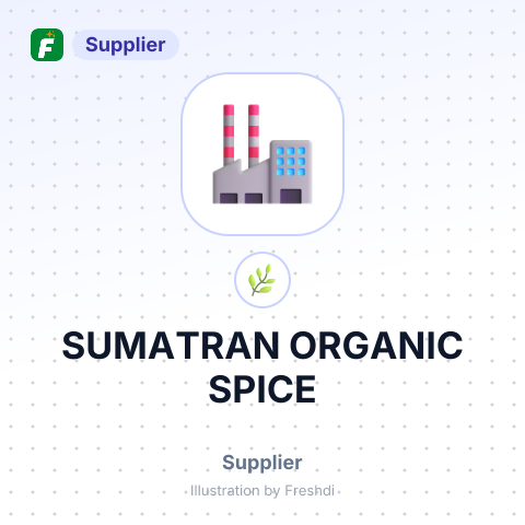 SUMATRAN ORGANIC SPICE – summary card, no photo uploaded yet