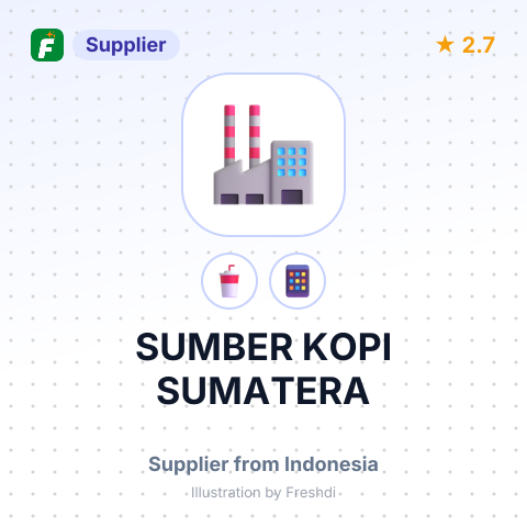 SUMBER KOPI SUMATERA – summary card, no photo uploaded yet